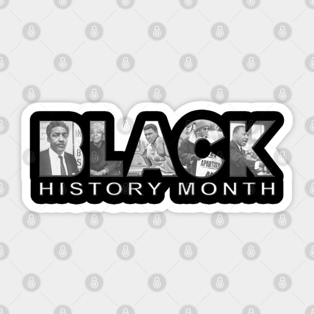 BLACK POWER HISTORY MONTH Sticker by Greater Maddocks Studio